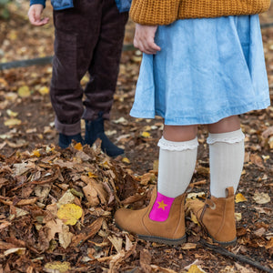 CHELSEA BOOT_Lammfell camel/ Stern