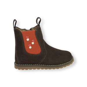 CHELSEA BOOT_winter braun/rot