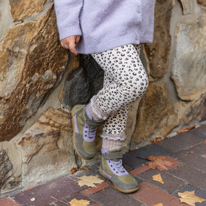 MIO BAREFOOT winter khaki/ flieder