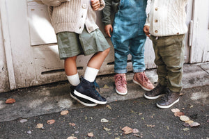 SNEAKER HIGH blau