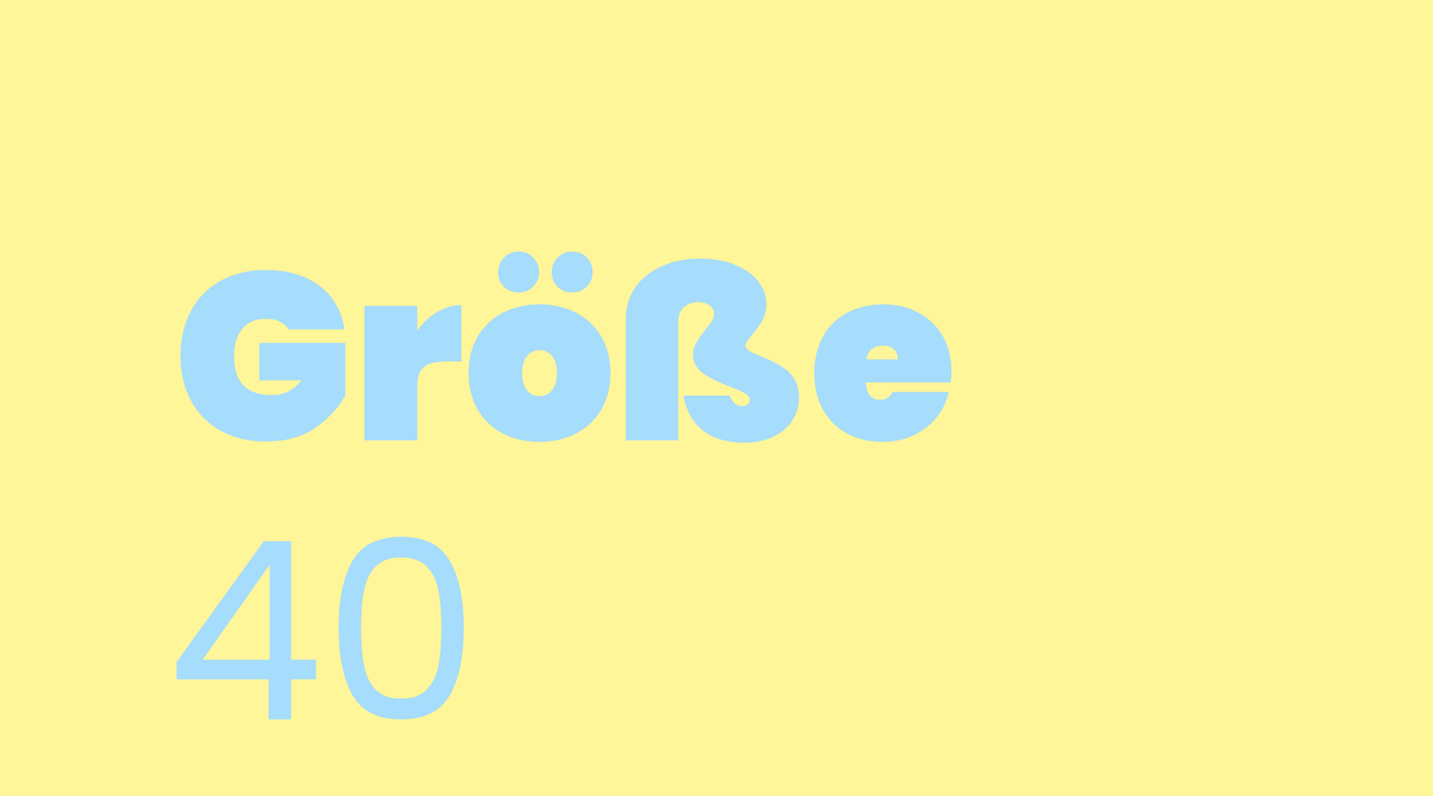 GRÖSSE 40