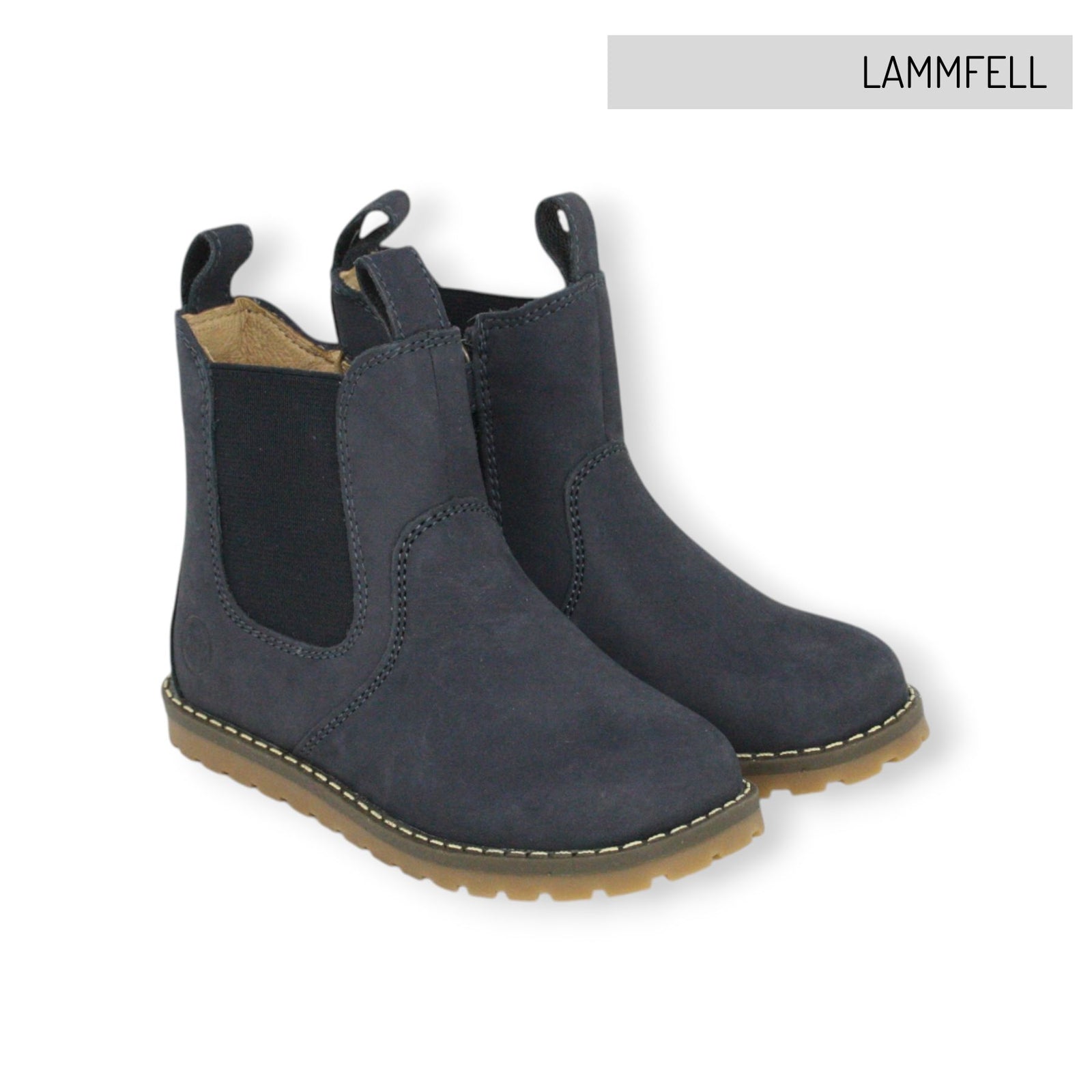 CHELSEA BOOT_Lammfell blau