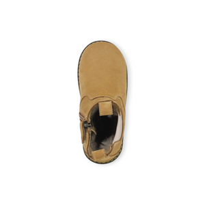 CHELSEA BOOT_Lammfell camel/rosa