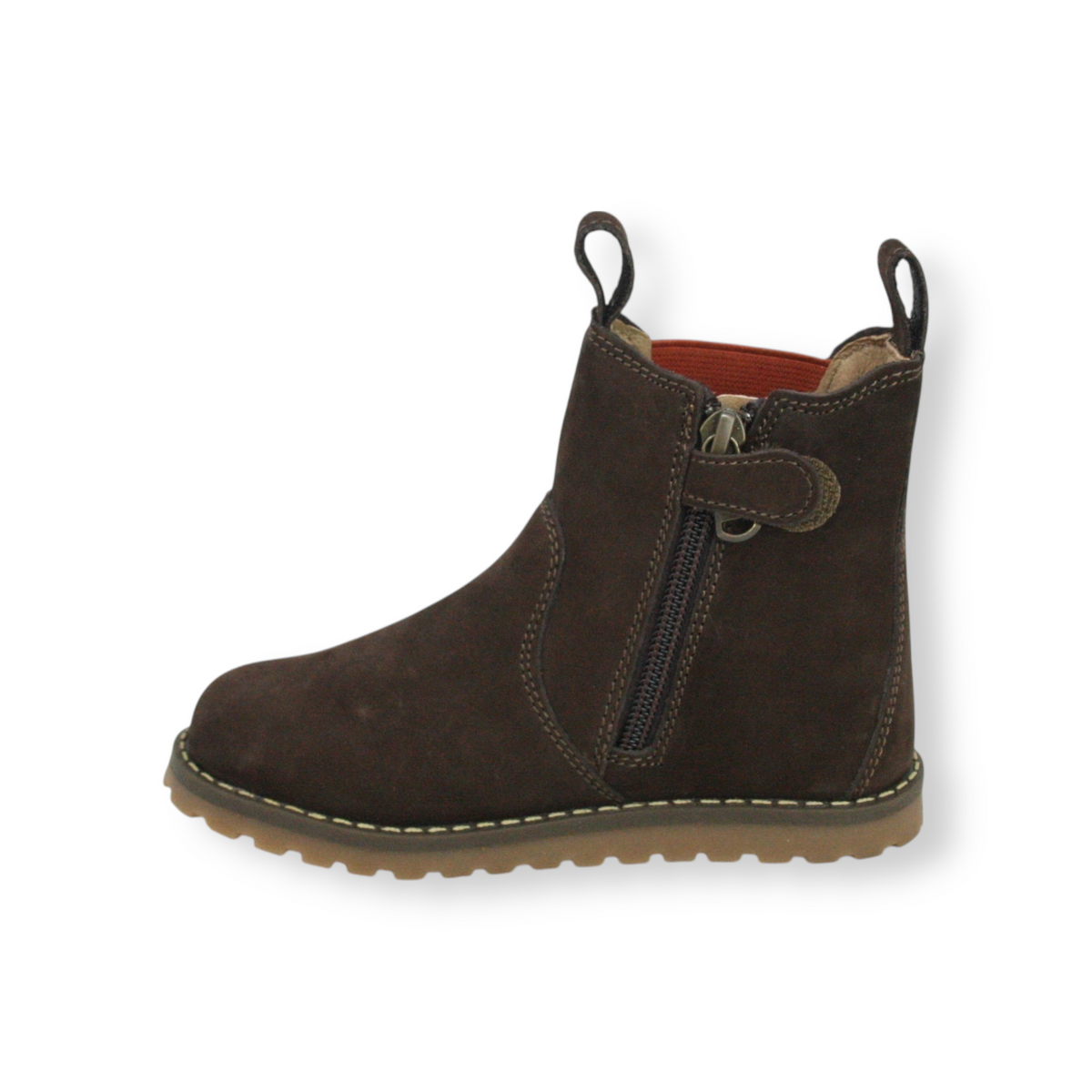 CHELSEA BOOT_winter braun/rot