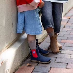 CHELSEA BOOT BAREFOOT rot/ Herz