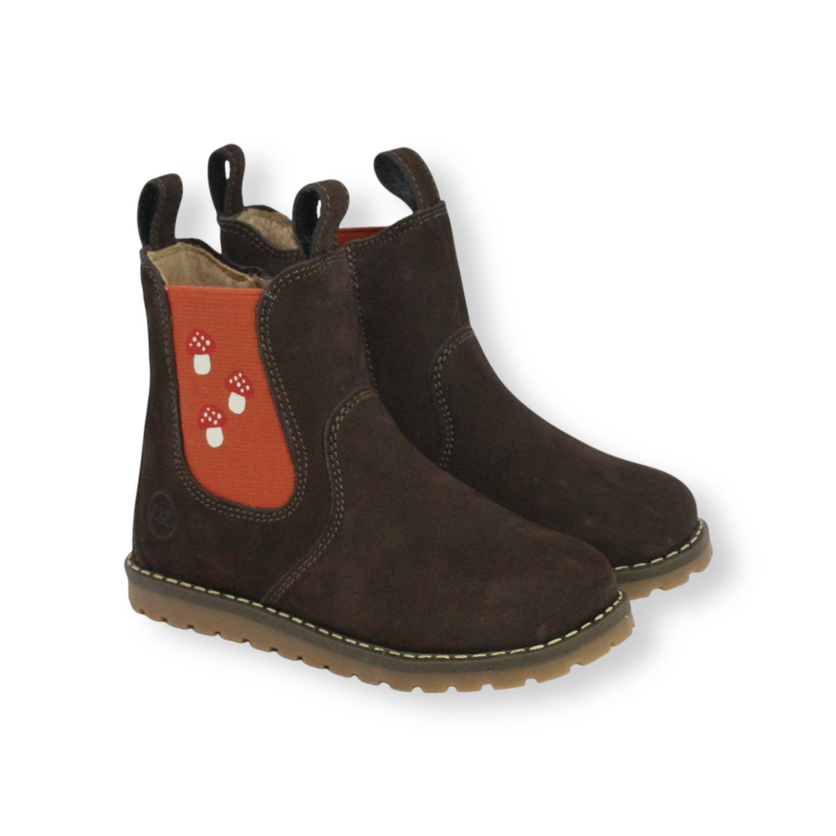 CHELSEA BOOT_winter braun/rot