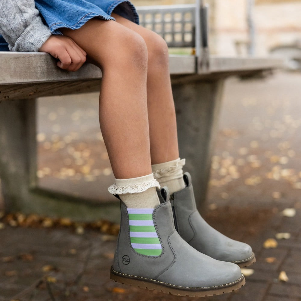 CHELSEA BOOT flieder/grün