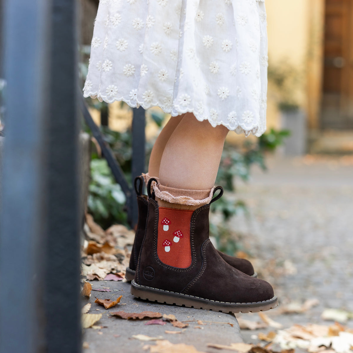 CHELSEA BOOT_winter braun/rot