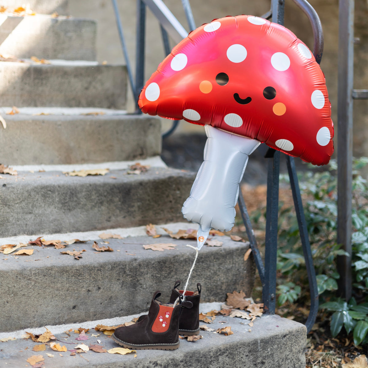 CHELSEA BOOT_winter braun/rot