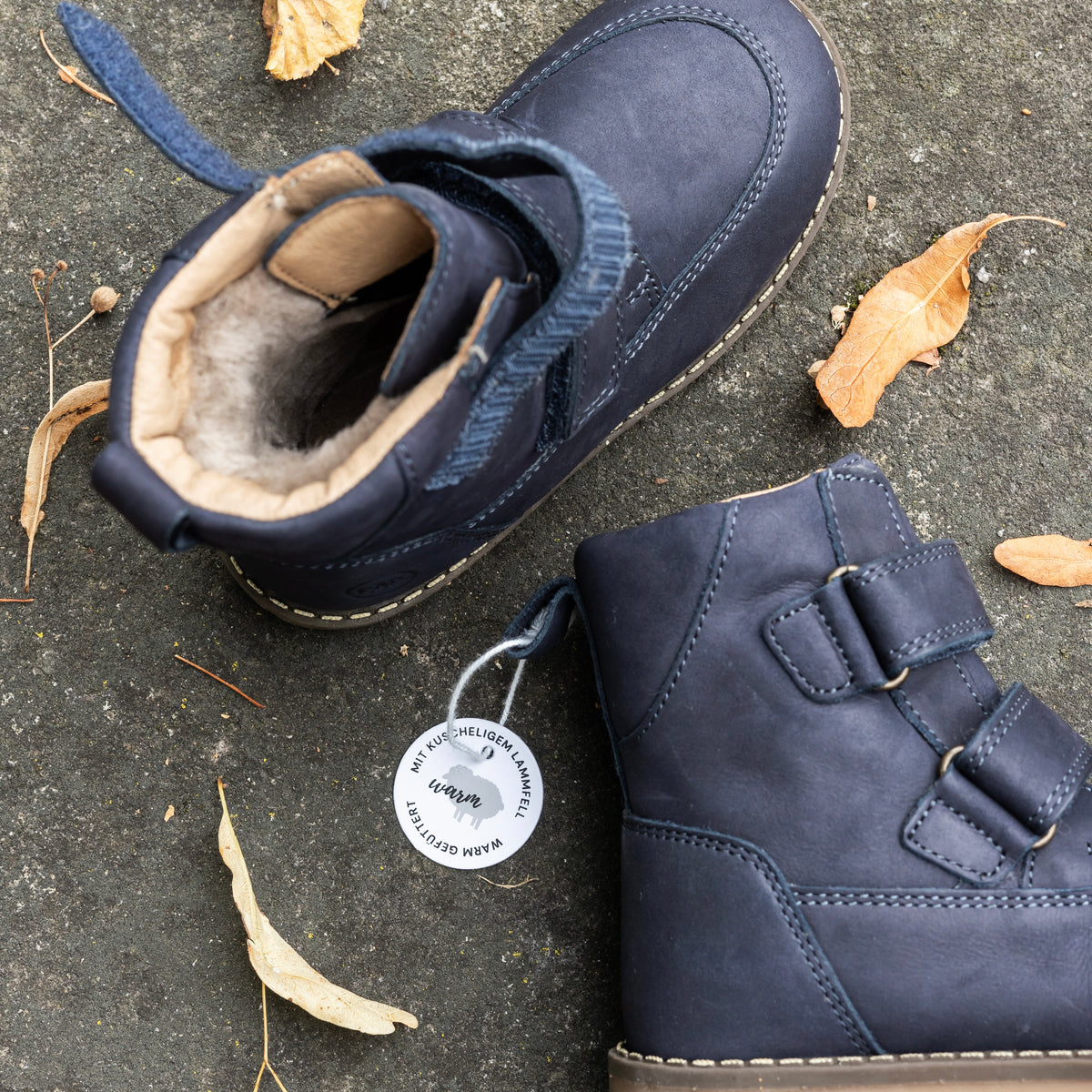 STIEFEL Bente_Lammfell blau