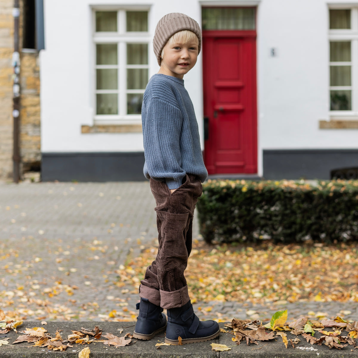 STIEFEL Bente_Lammfell blau