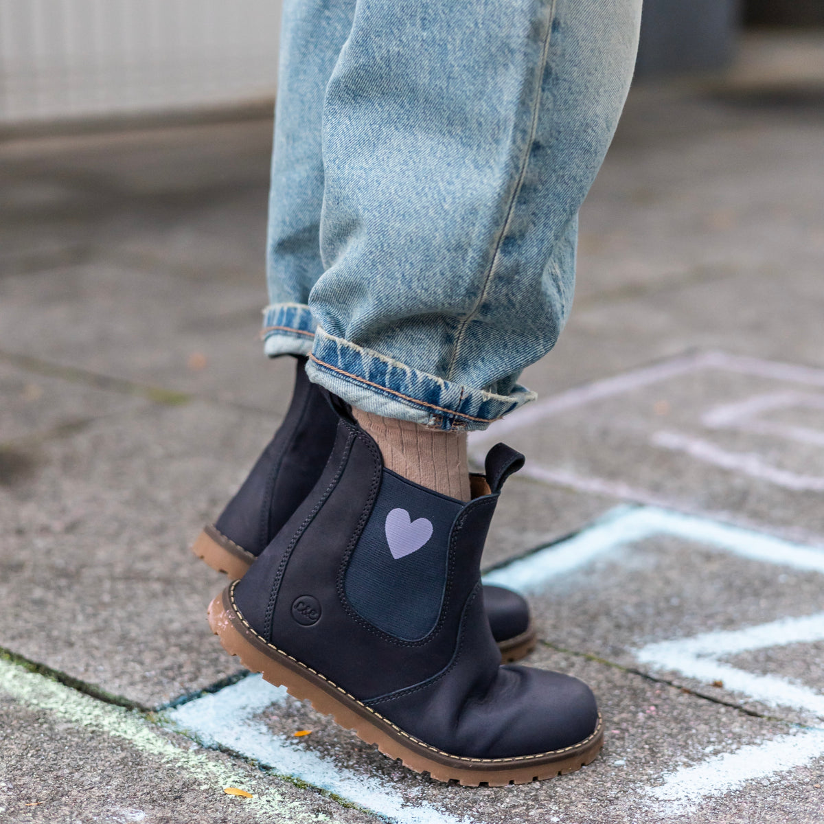 CHELSEA BOOT blau/Herz