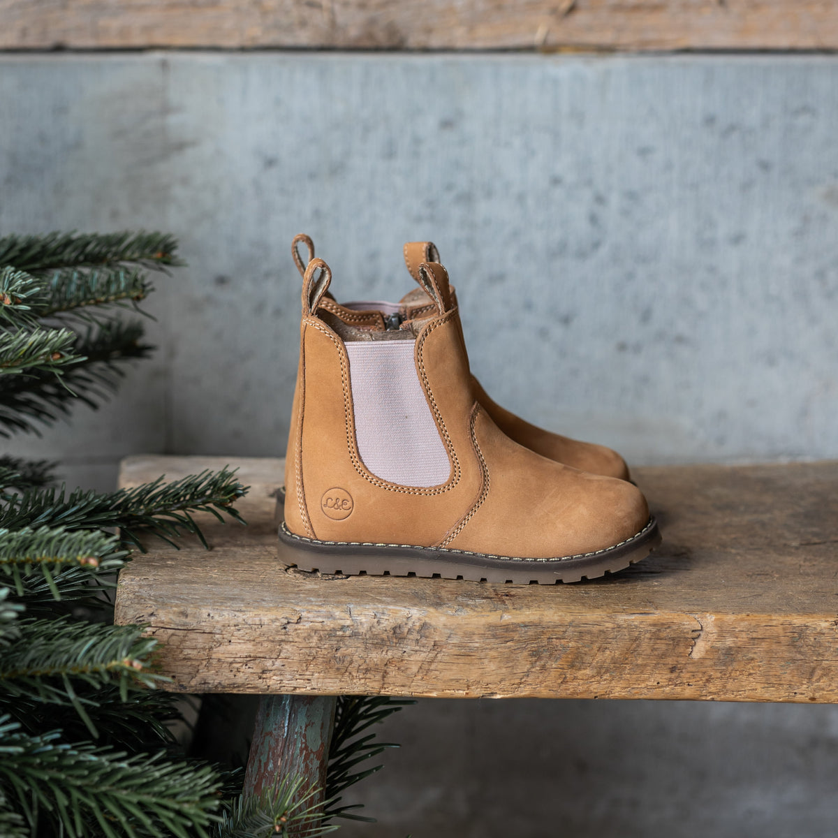 CHELSEA BOOT_winter camel/rosa