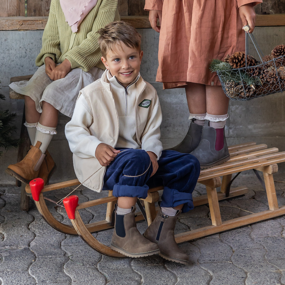 CHELSEA BOOT_Lammfell braun