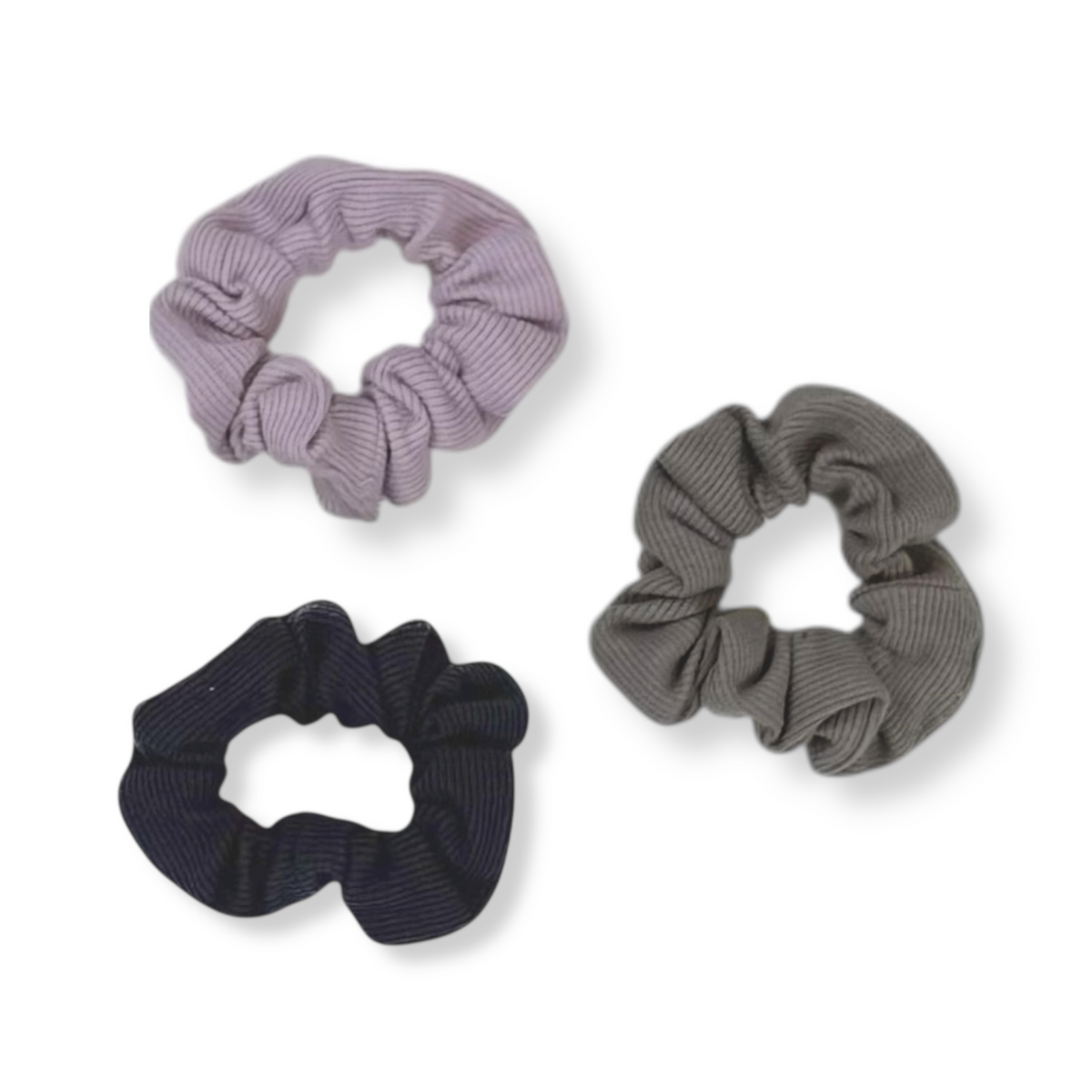 SCRUNCHIES flieder/blau/grau