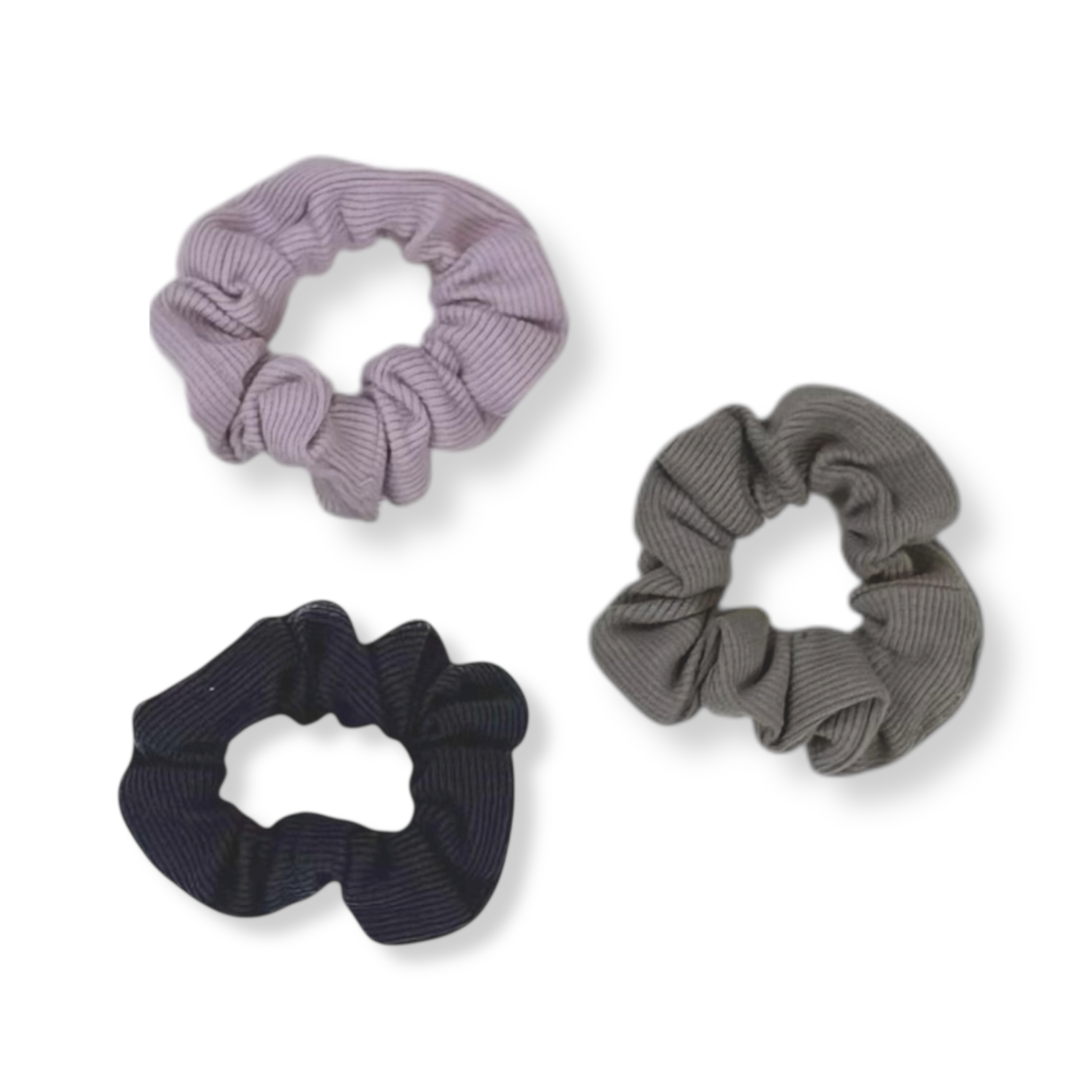 SCRUNCHIES flieder/blau/grau