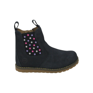 CHELSEA BOOT_Lammfell blau/ Sterne