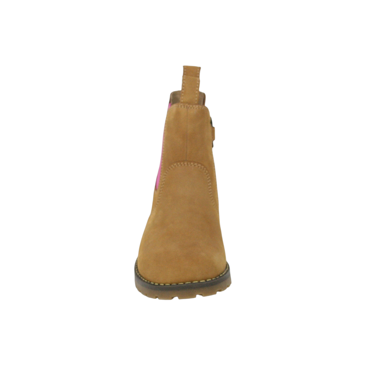 CHELSEA BOOT_Lammfell camel/ Stern