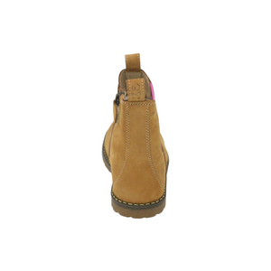 CHELSEA BOOT_Lammfell camel/ Stern