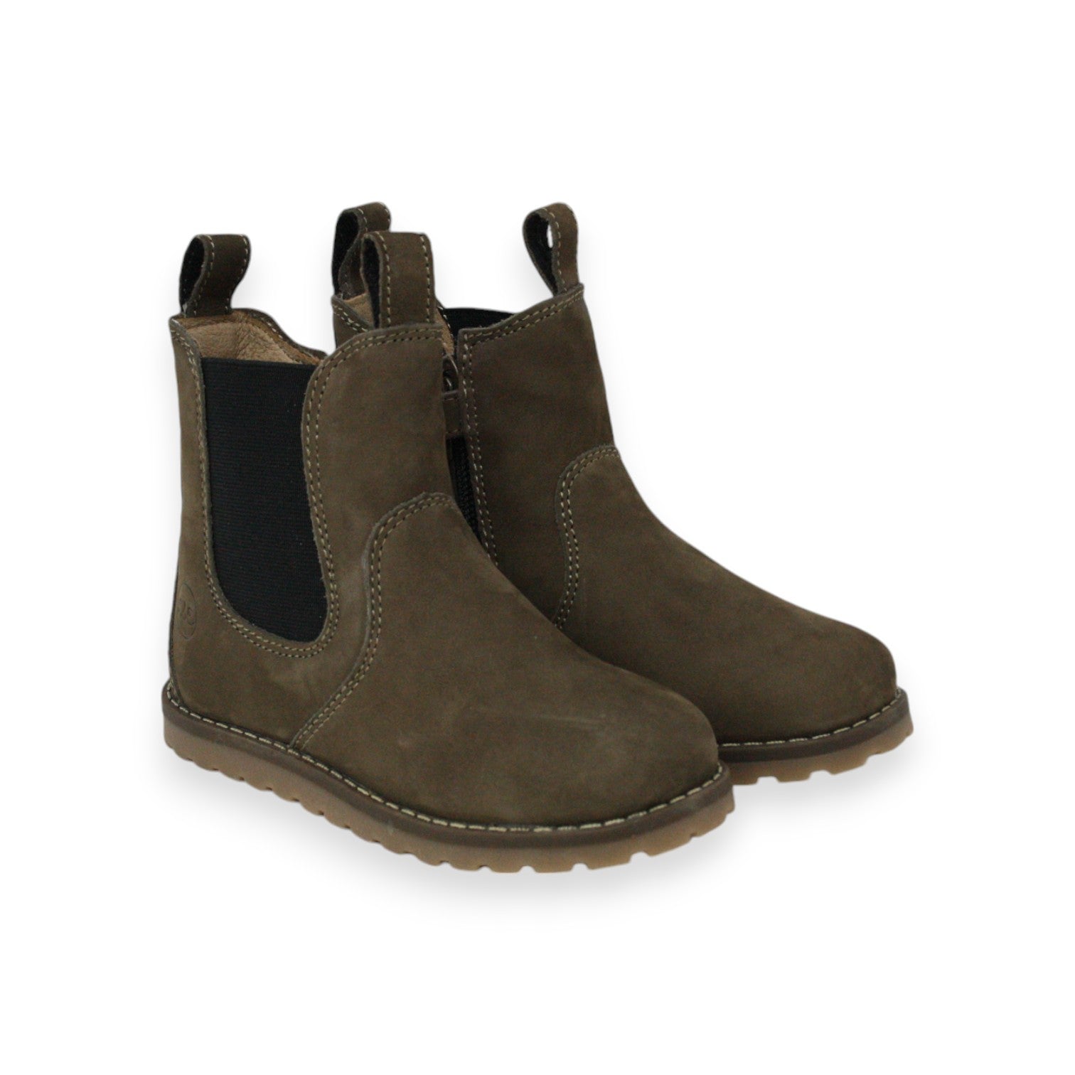 Pelton Chelsea Boots Unisex – Klassische Stiefelette Aus Vollnarbenleder Mit Gummisohle, Größe 45 EU, Braun