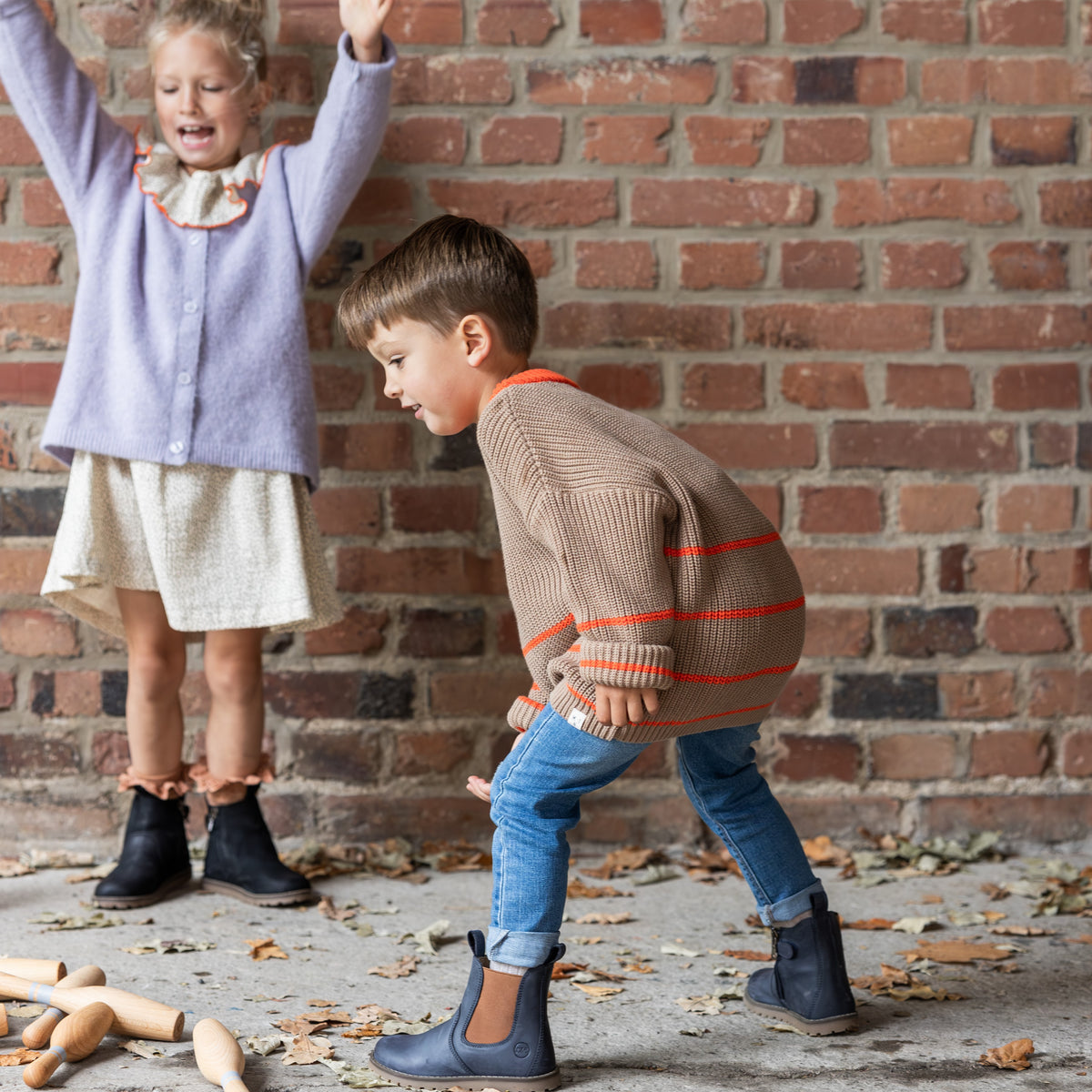 CHELSEA BOOT blau weit