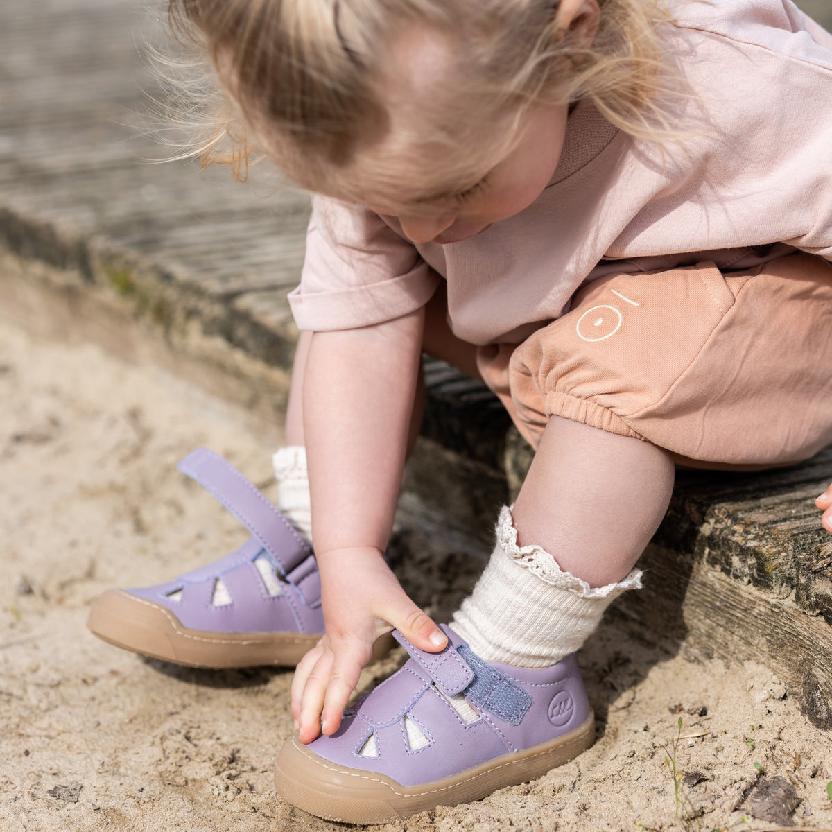 FIRST STEP SANDALE EDDA flieder