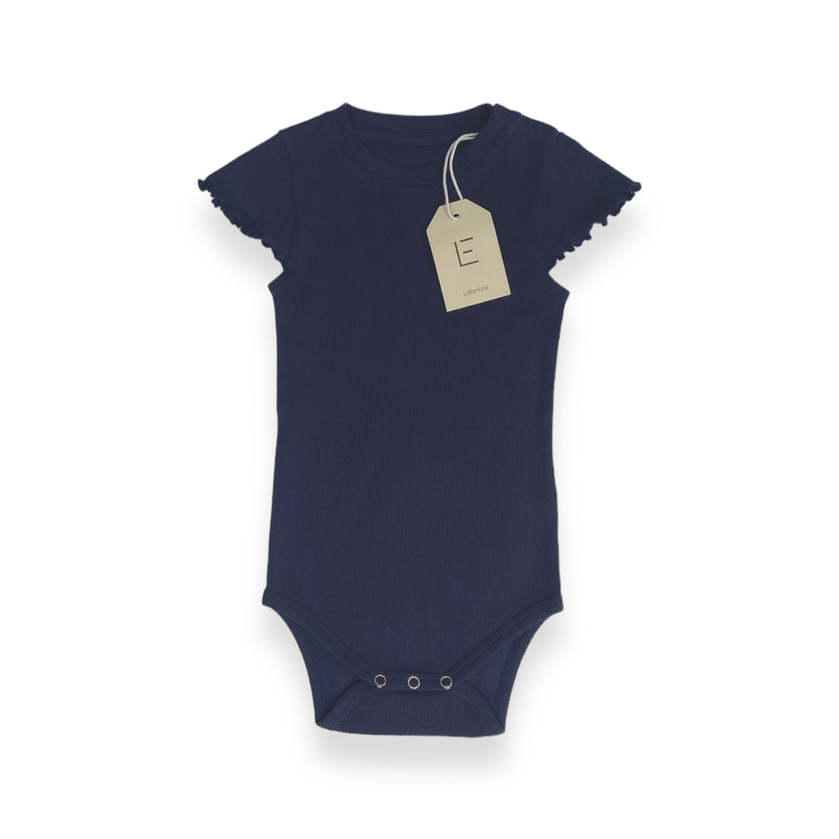 BODY MIT RÜSCHE blau