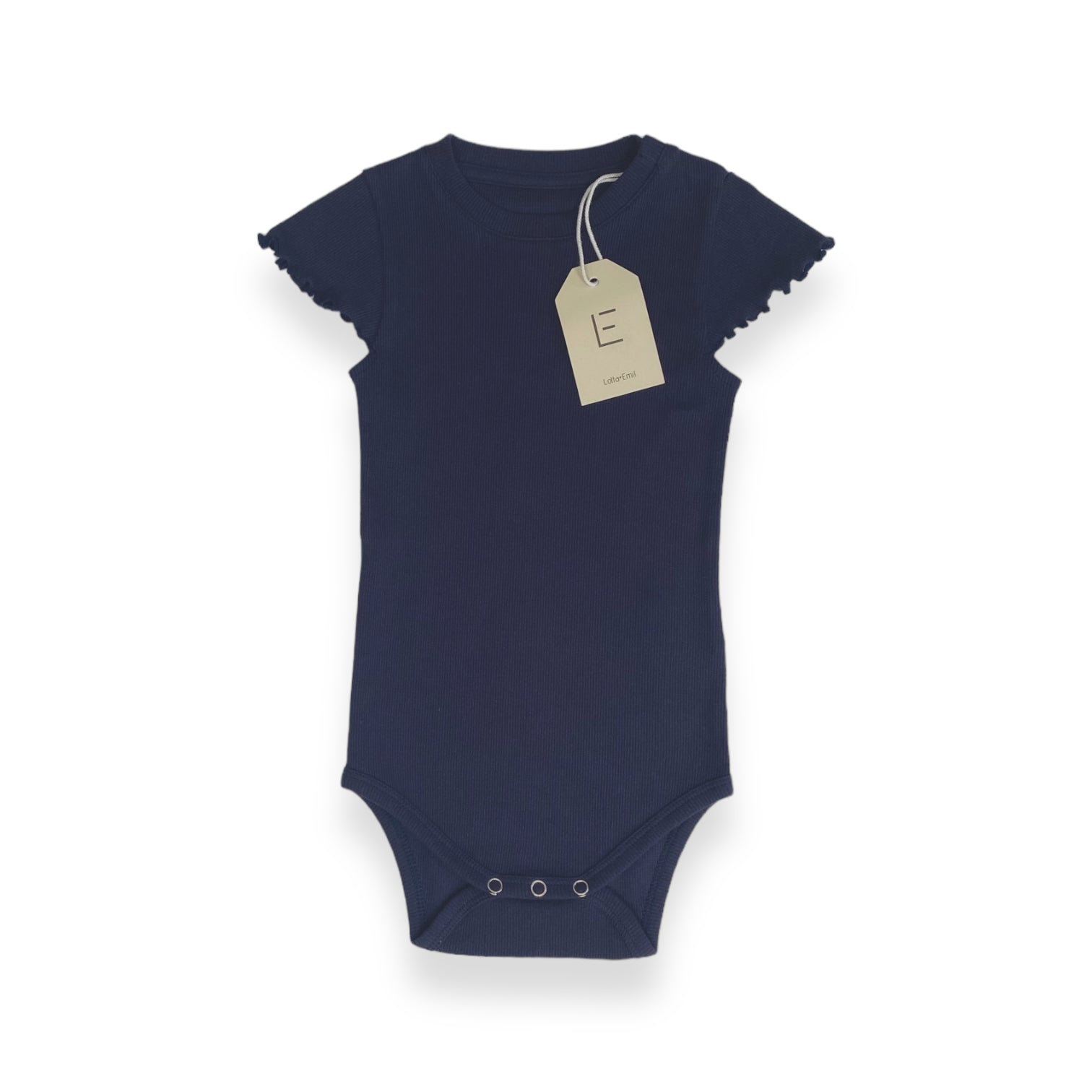 BODY MIT RÜSCHE blau