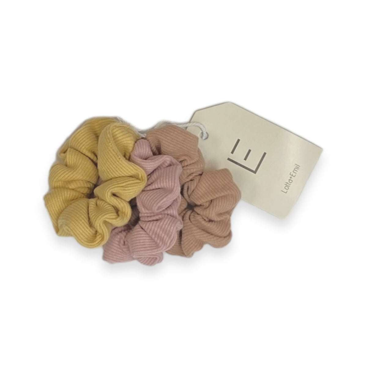 SCRUNCHIES rosa/curry/braun