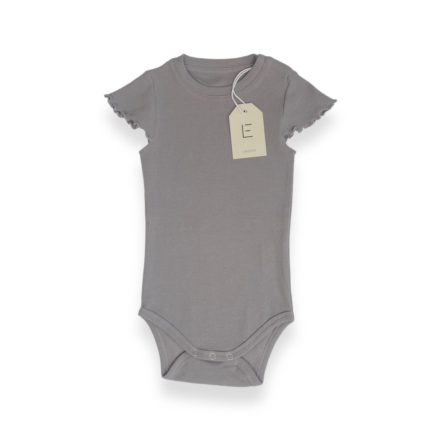 BODY MIT RÜSCHE grau