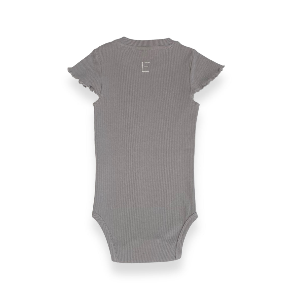 BODY MIT RÜSCHE grau