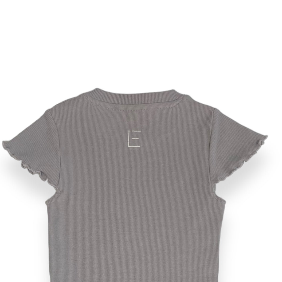 BODY MIT RÜSCHE grau