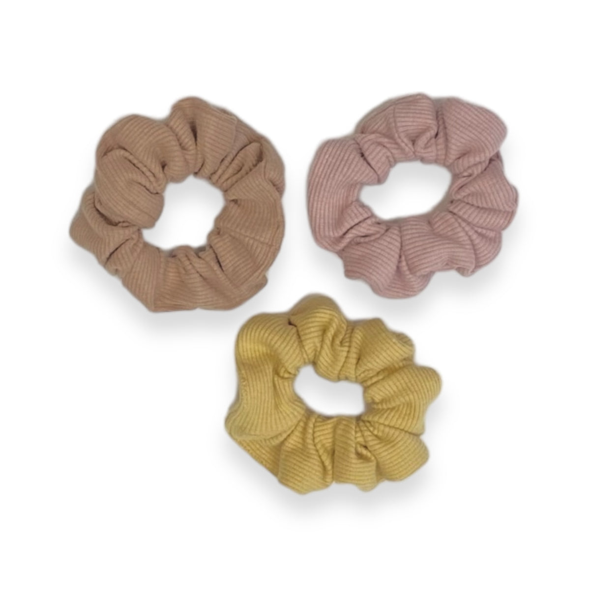 SCRUNCHIES rosa/curry/braun