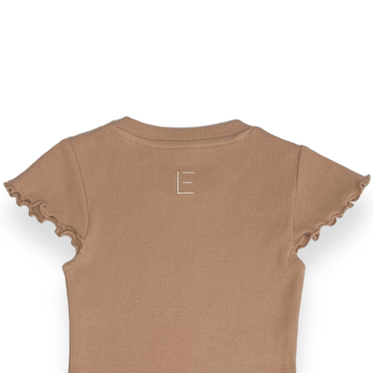 BODY MIT RÜSCHE braun