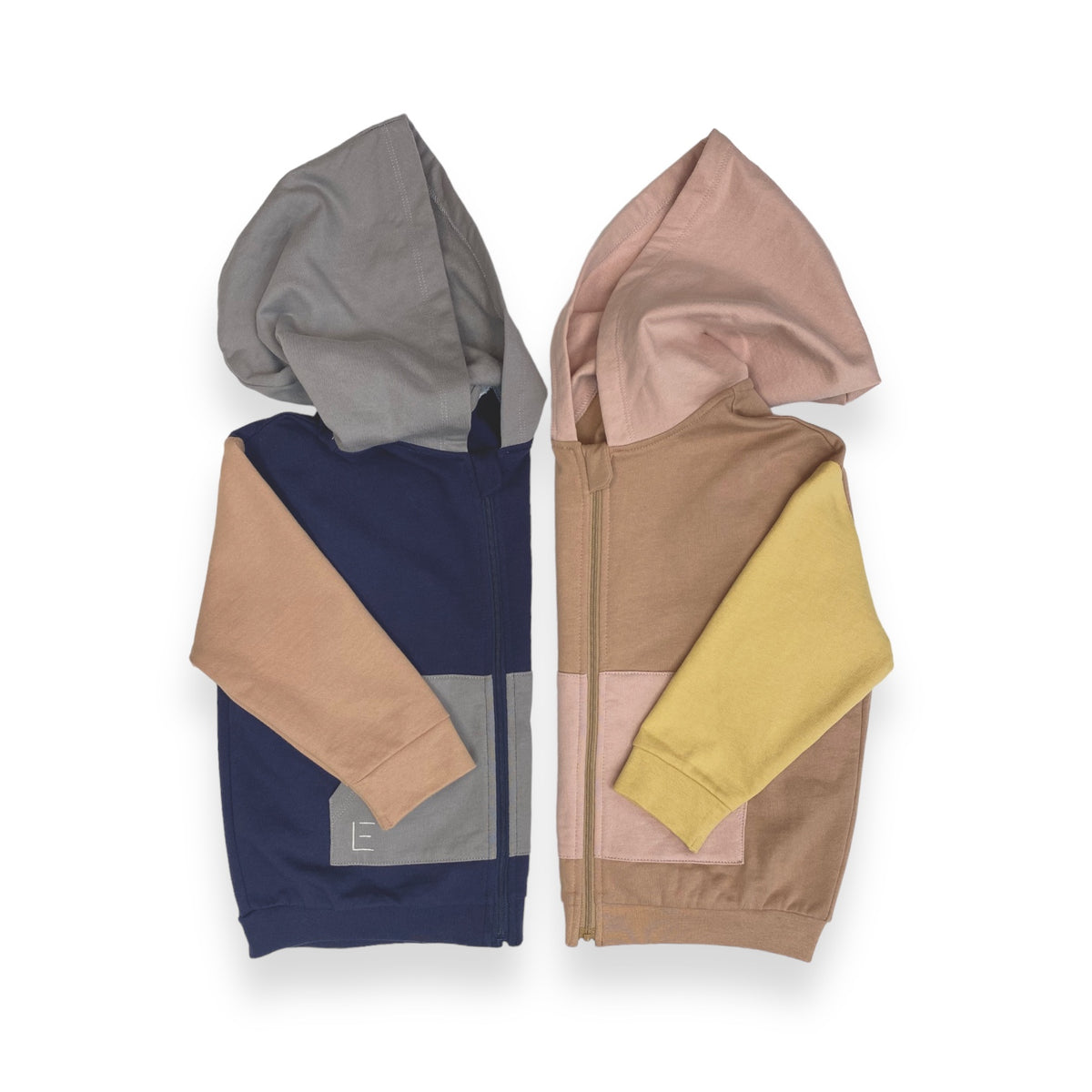 HOODIE JACKE braun/rosa