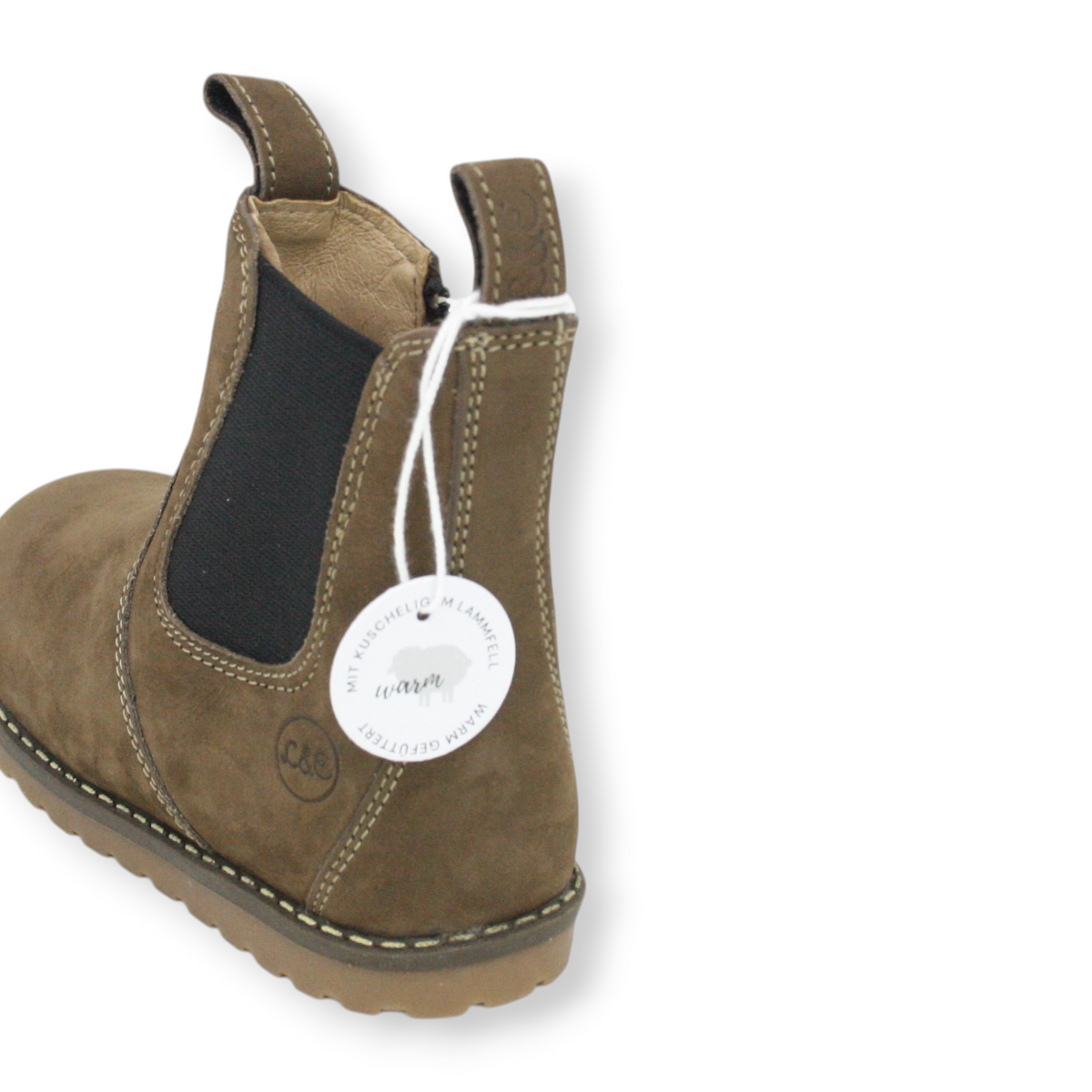 CHELSEA BOOT_Lammfell braun