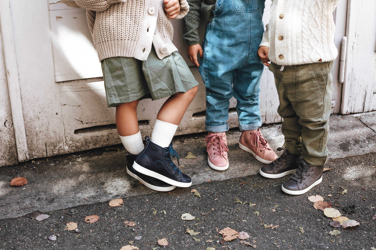 SNEAKER HIGH blau