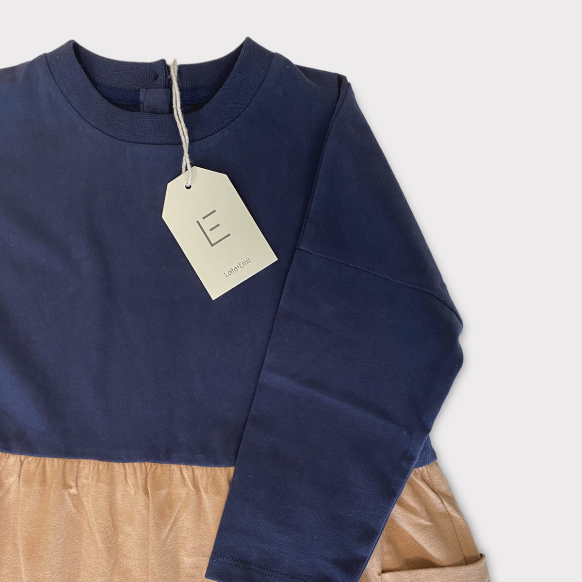 KLEID blau-braun