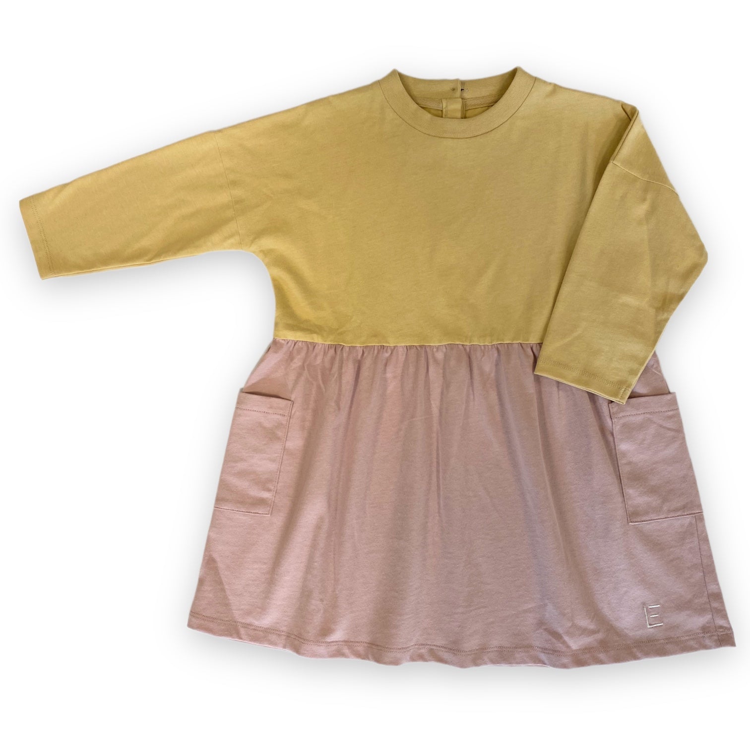 KLEID curry-rosa
