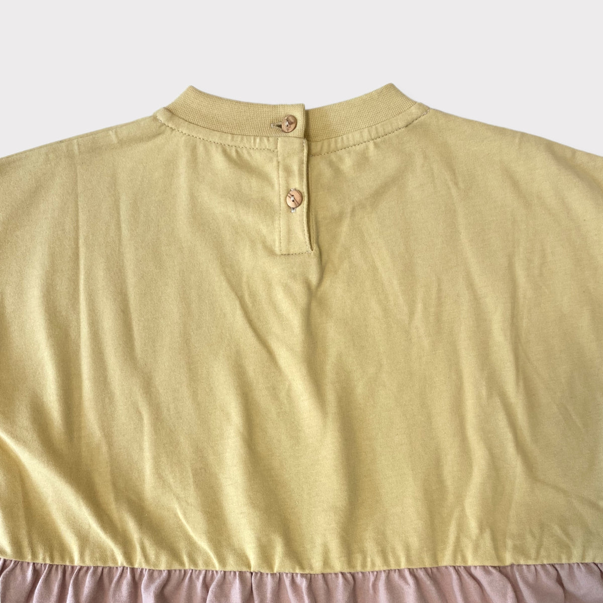 KLEID curry-rosa